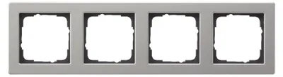 Produktbild von Gira 21433 Abdeckrahmen 0 4fach E2 Edelstahl