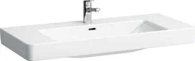 Produktbild von Waschtisch PRO S 1050x460mm m Überlauf ohne Hahnloch weiß