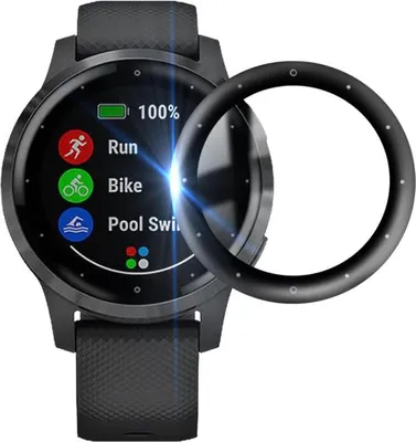 Produktbild von Strap-it Displayschutzfolie aus PMMA – Vollständiger Schutz, geeignet für Garmin Vivoactive 4