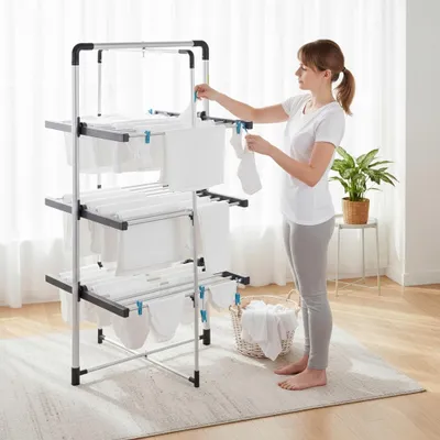 Produktbild von ELEKTRISCHER WÄSCHETROCKNER Zusammenklappbar Aluminium 300 W KAMILLE