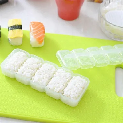 Produktbild von CHPN - Nigiri-Maker - Nigiri-Form - Sushi-Maker - Nigiri-Klemme - Niggiri-Box - Sushi-Schaufel - Sushi machen - Weiß - Machen Sie Ihr eigenes Sushi - Japanisch