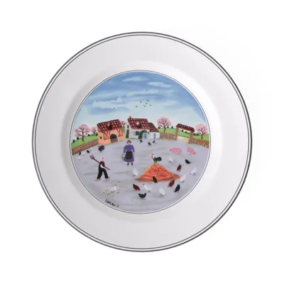 Immagine prodotto di Villeroy & Boch Design Naif Speiseteller Hühnerhof-Set 4-teilig