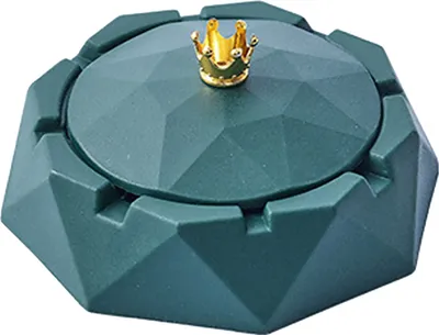 Produktbild von Aschehalter Nordischer Stil winddichtem hitzebeständiger Bajonette Edelstahl Liner Kronen -Top -Aschenbecher -Ornament für Bar-Atroviren