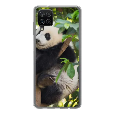 Produktbild von MuchoWow® Handyhülle Schutzhülle Hülle für Samsung Galaxy A12 Panda - Tier - Baum Silikon Softcase Handy Hülle - Bild