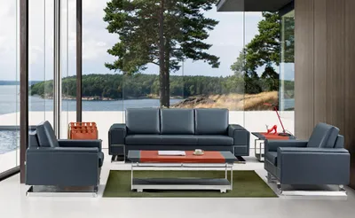 Image de Table basse moderne en MDF et acier inoxydable aux couleurs naturelles