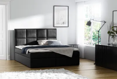 Obrázek produktu pro Boxspring Bed Design Dvoulůžkový hotel Moderní ložnice Postele Bed Box New