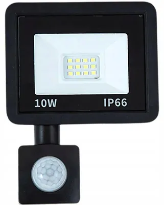 Zdjęcie produktu dla Verk 12346 Halogenowy reflektor LED z czujnikiem zmierzchu i ruchu 10 W, 6000 K, IP66
