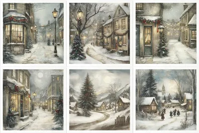 Immagine prodotto di Set di carta di riso - Natale, persone, festività - RSM190 - Collezione Itd