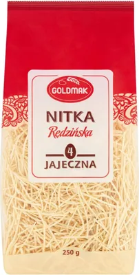 Obrázok produktu pre Goldmak Cestoviny Nitka Rędzińska so 4 vajcami 250 g