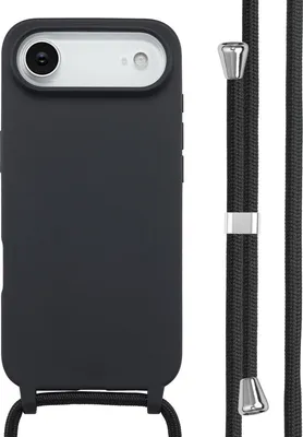 Produktbild von imoshion SilikonHülle mit Band iPhone Air - Schwarz
