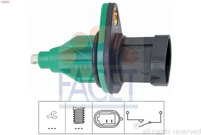 Produktbild von FACET Rückfahrschalter Schalter Rückfahrleuchte 7.6151 für RENAULT MASTER II Kasten (FD)