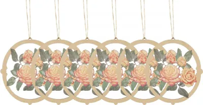 Produktbild von Strauchbehang Rosen (6) BxHxT 6x7x0,3cm NEU