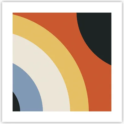 Produktbild von Poster - Poster ohne Rahmen - Abstraktion die Farben Radius - 40x40 cm - Wand Bild - Wanddeko - Wandbilder - Kunstposter - Wandposter - Bilder - Kunstdruck - Wandbild - P2XAC40x40-4267