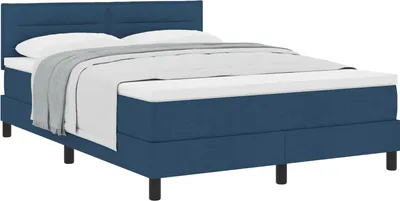 Produktbild von Möbel Boxspringbett mit Matratze Blau 140x190 cm Stoff - Klassische Betten 3338614