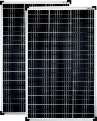 Produktbild von 2x 100 Watt 36V monokristallin Solarmodule Solarpanel Wohnmobil Garten Camping