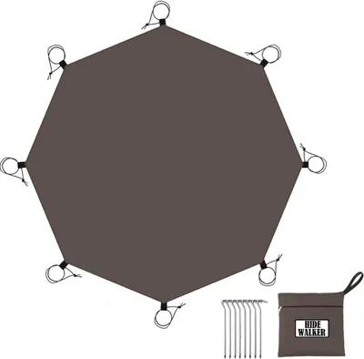 Obrázok produktu pre Stanová podložka 4,1 x 4,1 m, vodotesná, hnedý osemuholník, odolná, pre kempovanie