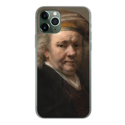 Produktbild von MuchoWow® Handyhülle Schutzhülle Hülle für iPhone 11 Pro Selbstbildnis - Gemälde von Rembrandt van Rijn Silikon Softcase Handy Hülle - Handy