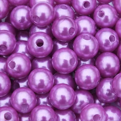 Produktbild von Perlen - Kunstperlen - Wachsperlen Ø 8mm / 250 St. / Farbe: Violett