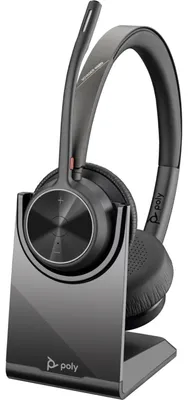 Productafbeelding van Poly Voyager 4320-M + USB-A-naar-USB-C-kabel + BT700-dongle, draadloos, kantoor/callcenter, 20 - 20000 Hz, 162 g, hoofdtelefoon, zwart