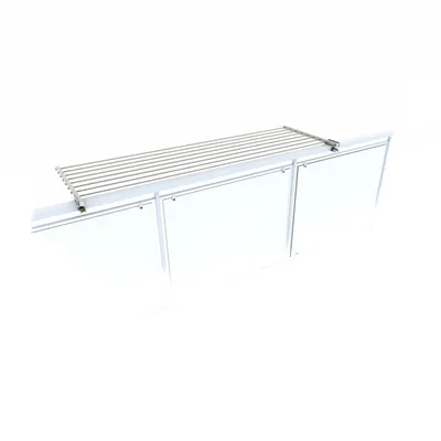 Image de Foxydry Duo Séchoir à linge 162 cm Blanc - Séchoir léger en aluminium pour balustrade
