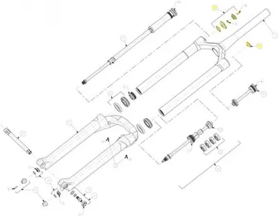 Image de Kit de molettes Manitou pour Mattoc Pro 34 mm noir - réglage précis de la fourche...