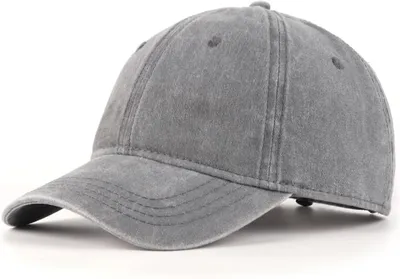 Productafbeelding van Baseballpet XL/XXL - Washed used look - Vintage cap voor grote hoofden