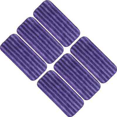 Obrázek produktu pro Swiffer WetJet opakovaně použitelné mopové podložky, balení 6 kusů, opakovaně použitelné mopové podložky, mikrovláknové mopové podložky pro čištění a drhnutí suchých i mokrých podlah – fialové