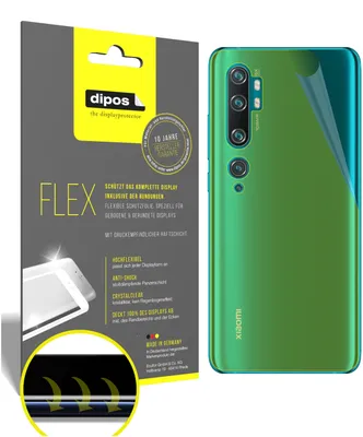 Obrázek produktu pro 3x ochranná fólie pro Xiaomi Mi Note 10 Lite zadní kryt, 100% pokrytí displeje, dipos Flex