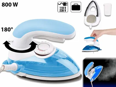 Image de Fer à repasser de voyage avec brosse vapeur