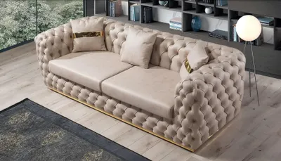 Produktbild von Sofa 3 Sitzer Chesterfield Sofas Luxus Dreisitzer Modern Design Wohnzimmer Möbel