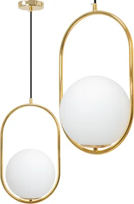 Zdjęcie produktu dla Lampa Sufitowa Wisząca Szklana Kula APP473-1CP Biała