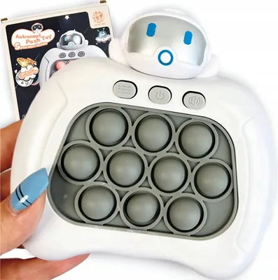 Zdjęcie produktu dla Gra Zręcznościowa Popit Antystresowa Sensoryczna Led Dźwięk Pop It Kosmos