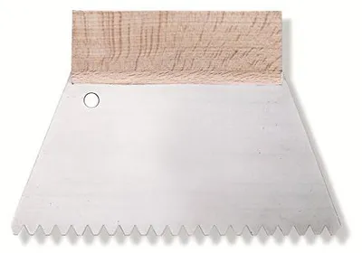Zahnspachtel 180 mm, gezahnt, groß, Mehrfarbig