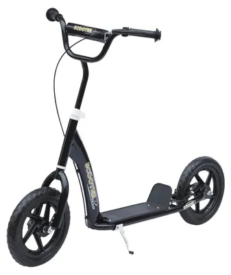 Produktbild von Kinderroller - Tretroller Für Kinder - 30 cm EVA-Räder - Hinterradbremse - Schwarz