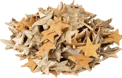 Produktbild von Birkensterne Mini 300St - Natürliche Weihnachtsdeko Streudeko Bastelzubehör, 300 Stück