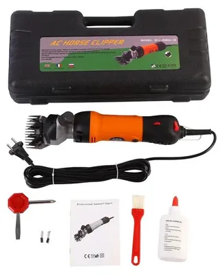 Obrázek produktu pro Elektrická stříhací mašina pro ovce - 1200W, stříhací stroj na srst zvířat - 6 stupňů nastavení - bezkartáčový motor - nerezová čepel se 13 zuby - vhodná pro ovce, kozy a alpaky - 220V AC