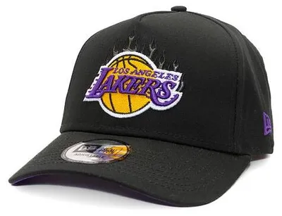 Produktbild von Kappe New Era - 9FORTY A-Frame NBA Flame - LA Lakers - Black