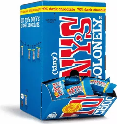 Image de Tony's Chocolonely - Schokolade Tony Chocolonely Tiny Pure Box 100 St | Spender ein 100 Stück