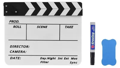 Image de Claqueur de film professionnel avec marqueur et gomme