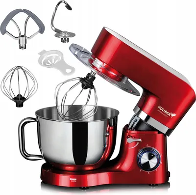Produktbild von Küchenmaschine Planetenmixer Robomax X-3200-W Rot Effizient