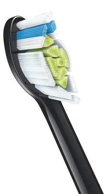Image de Têtes de brosse Philips Optimal White HX6066/88 (lot de 6), 6 pièces, noir, 3 mois, dureté moyenne, 62 000 mouvements par minute, Philips