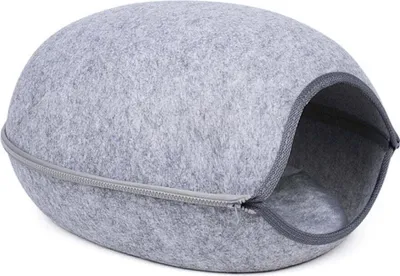 Immagine prodotto di Cesto per cani e gatti - Grigio chiaro - Diametro 61 cm - Cesto per gatti - Cesto per cani - Cesto per uova - Cesto a forma di uovo