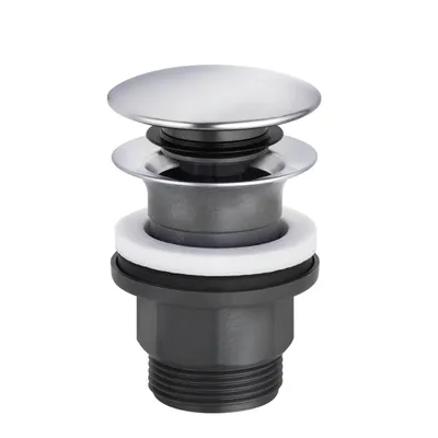 Produktbild von KLUDI PUSH-OPEN Ablaufgarnitur G 1 1/4für Waschtisch ohne Überlauf chrom, 1042605-00