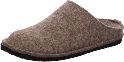 Image de Haflinger Femme Pantoufle homme Feutre de laine Flair Soft 311010, Taille:39 EU, Couleur:Marron