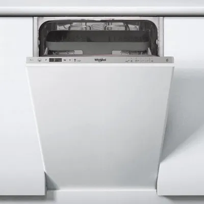 Obrázok produktu pre Whirlpool WSIC 3M27 C, Plne vstavaný, Slimline (45 cm), Strieborná, Tlačidlá, 1,3 m, 1,55 m