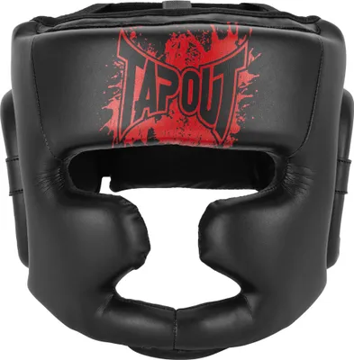 Zdjęcie produktu dla Ochrona głowy z syntetycznej skóry EASTVALE Black/Red S/M Tapout