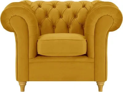 Produktbild von SLF24 - Sessel Chesterfield - Senf - Velluto 8