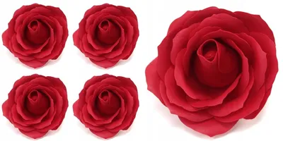 Produktbild von Domosfera Rote Seifenrose 5 Stück, Duftend, Dekoration