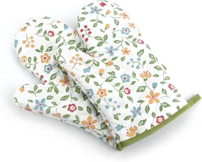 Imagen del producto de Guantes de horno resistentes al calor, 2 unidades, 18 x 28 cm, antideslizantes, para cocina y barbacoa