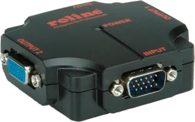 Produktbild von ROLINE VGA Video-Splitter, hochauflösend, 450 MHz, 2-fach